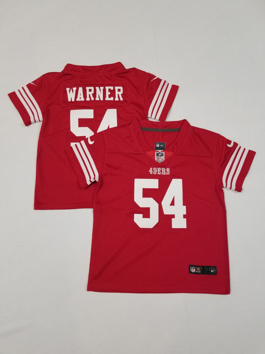 Kids/Toddlers San Francisco 49ers #54 Fred Warner Stitched Jersey
