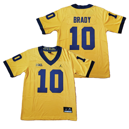 Michigan Wolverines #12 Tom Brady Stitched Jersey
