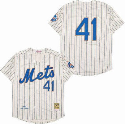 New York Mets #41 Tom Seaver Throwback Jersey