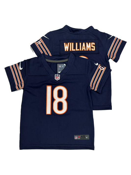 Kids/Toddlers Chicago Bears #18 Caleb Williams Stitched Jersey