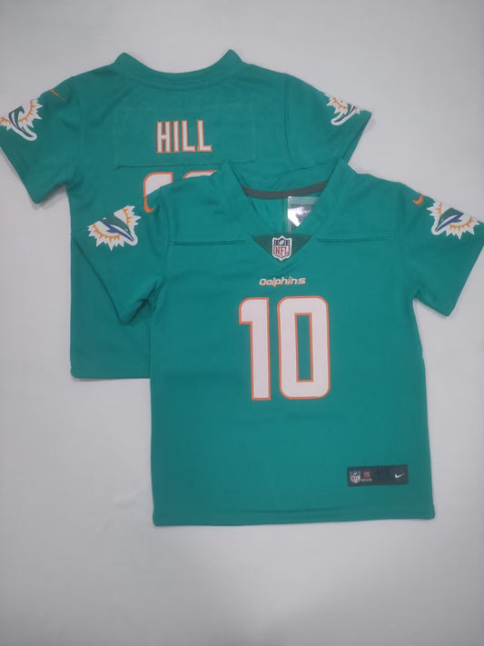 Kids/Toddlers Miami Dolphins #10 Tyreek Hill Stitched Jersey