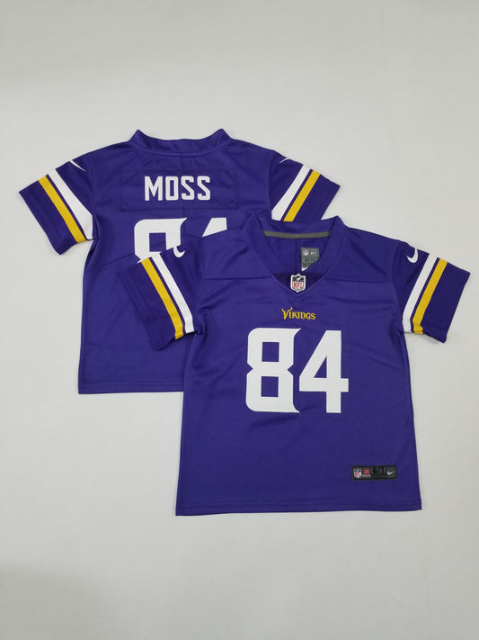 Kids/Toddlers Minnesota Vikings #84 Randy Moss Stitched Jersey