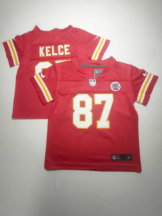 Kids/Toddlers Kansas City Chiefs #87 Travis Kelce Stitched Jersey