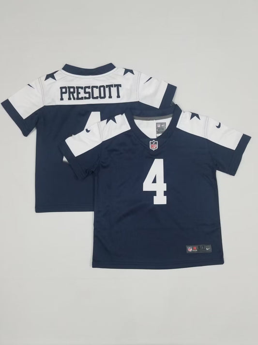 Kids/Toddlers Dallas Cowboys #4 Dak Prescott Stitched Jersey