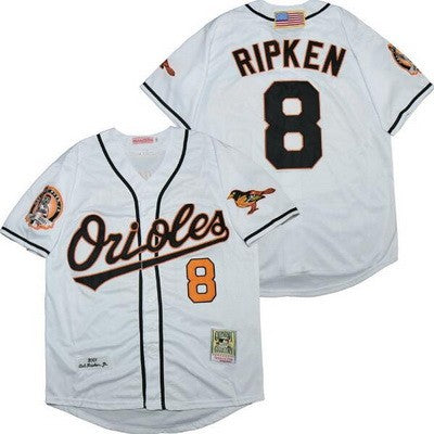 Baltimore Orioles #8 Cal Ripken Jr Throwback Jersey