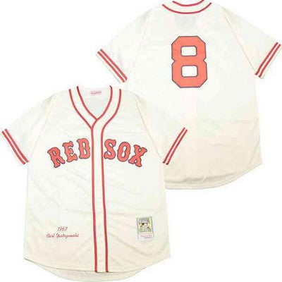 Boston Red Sox #8 Carl Yastrzemski Throwback Jersey