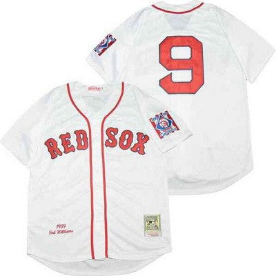 Boston Red Sox #9 Ted Williams Throwback Jersey