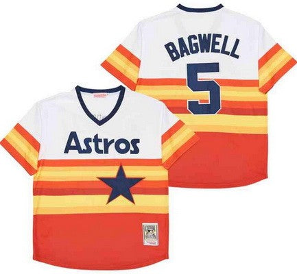 Houston Astros #5 Jeff Bagwell Throwback Jersey