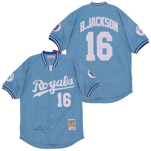 Kansas City Royals #16 Bo Jackson Throwback Jersey