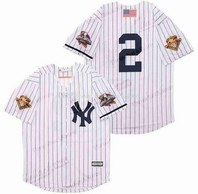 New York Yankees #2 Derek Jeter Throwback Jersey