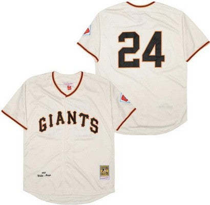 New York Giants #24 Willie Mays Throwback Jersey